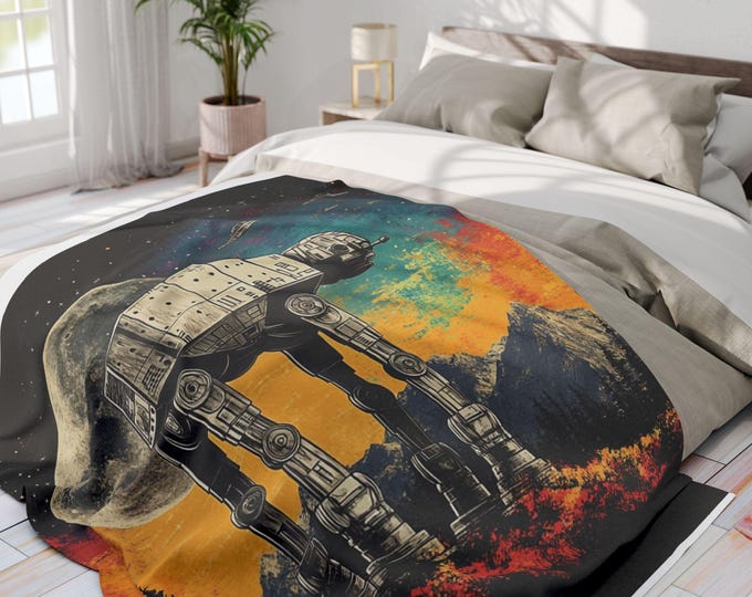 AT-AT Walker Fleece Throw: Star Wars Galactic Adventure Blanket