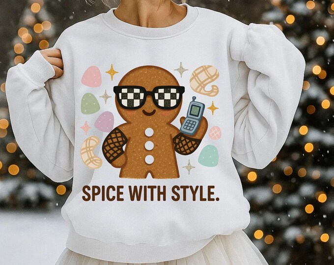 Spicy Gingerbread Unisex Sweatshirt - Cozy Holiday Fashion, Christmas Gift, Casual Wear, Winter Style, Funny Sweatshirt