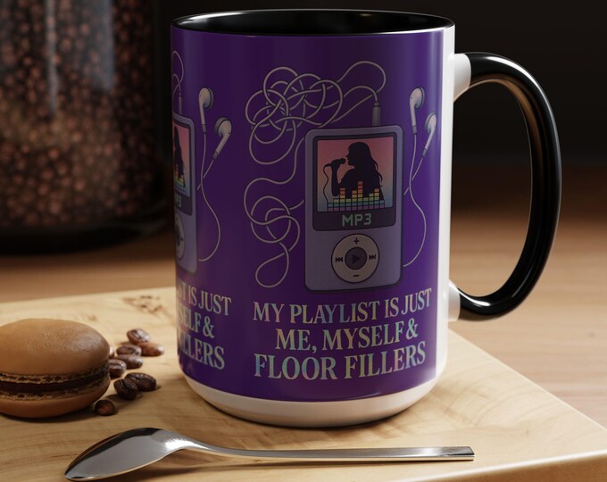 Melodic Self-Care Coffee Mug: Music Lover's Inspirational Drinkware