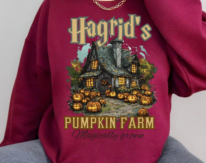 Parody Personalized Pumpkin Farm Sweatshirt - Cozy Autumn Apparel for Thanksgiving and Halloween