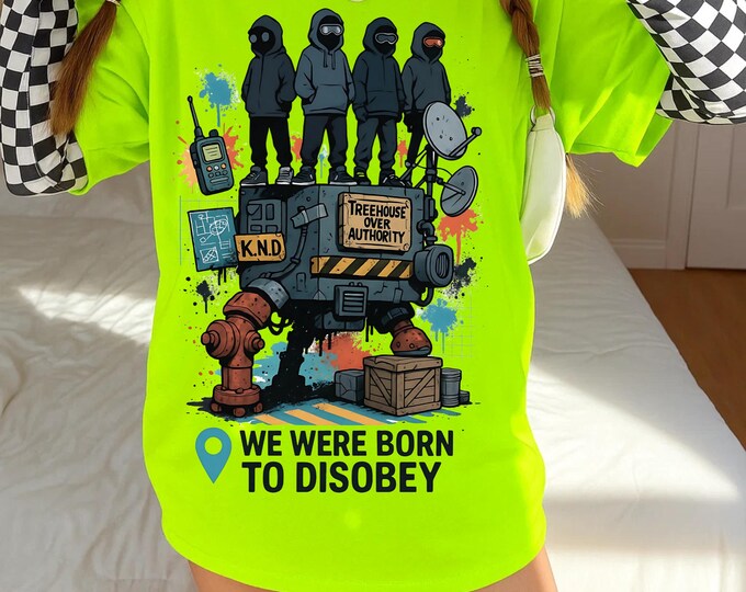 Rebellious Unisex Streetwear Graphic Tee | Statement Apparel | Casual Cotton Shirt | Birthday Gift