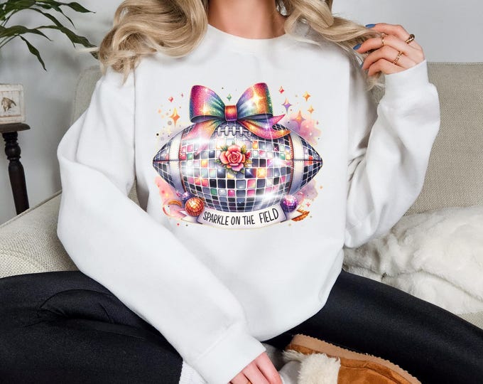 Parody Personalizable Disco Football Shirt - Sparkle on the Field