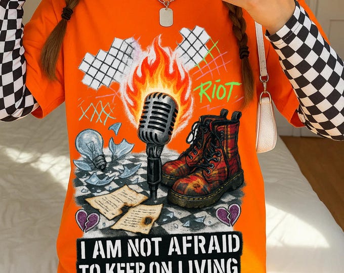 Rebellious Spirit Graphic Tee | Music Lover Unisex Cotton Shirt | Festival Wear | Birthday Gift