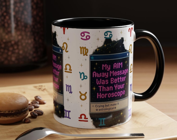 Astrological Coffee Mug: Celestial Zodiac Drinkware for Astrology Lovers, Unique Horoscope Office Decor