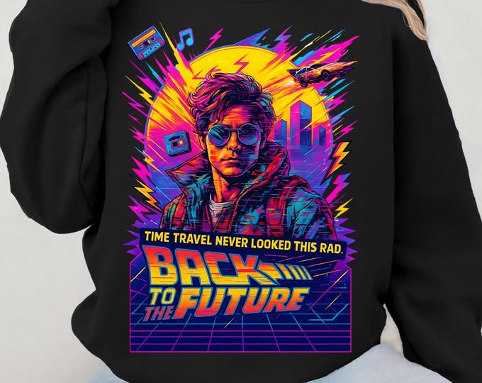 Retro 80s movie Inspired Unisex Crewneck Sweatshirt - Movie Lover Gift