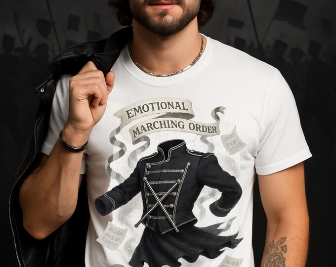 Inspirational Music Lover Cotton Tee: Emotional Marching Order Fan Gift