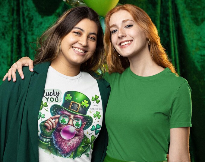 Leprechaun Bubble Gum T-Shirt: St Patrick's Day Lucky Tee
