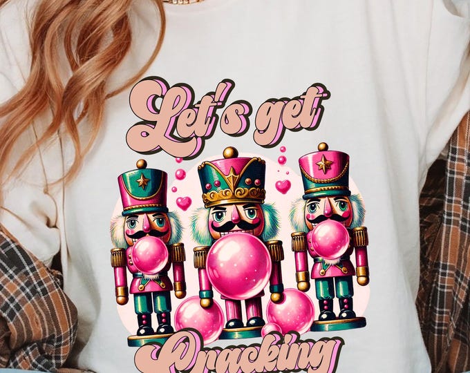 Parody Personalized Pink Nutcracker Christmas Sweatshirt: Festive Unisex Holiday Jumper with Fun Design