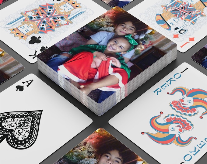 Parody Personalized Poker Cards: Custom Playing Deck for Father's Day, Mother's Day, Casino Nights