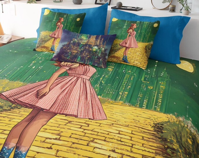 Parody Customizable Wizard of Oz Dorothy Microfiber Duvet Cover - Movie-Themed Bedroom Decor Gift