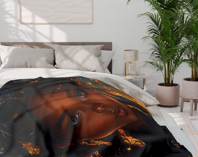 Parody Bohemian Arctic Fleece Throw: Cozy, Colorful Art Blanket for Home Decor & Gifting