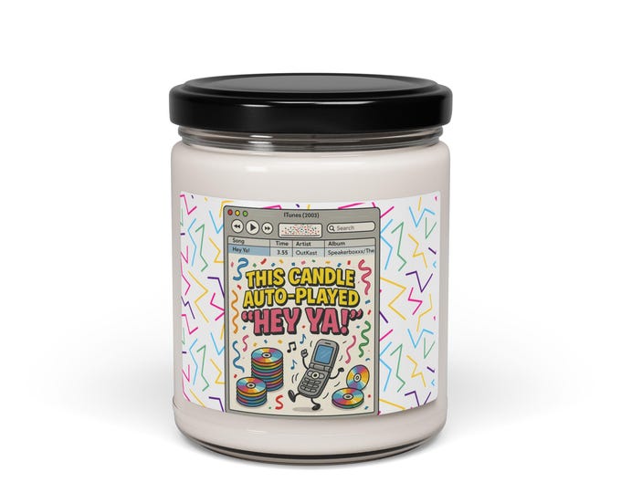 Nostalgic Retro Scented Candle: Colorful Home Decor, Party Ambiance, Relaxation Gift