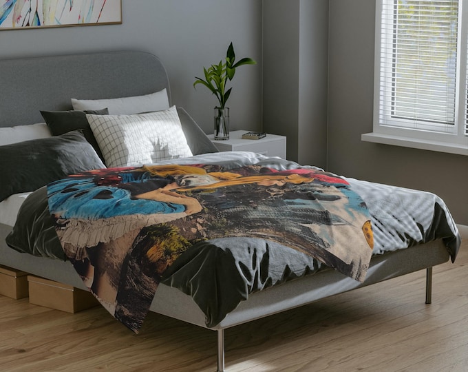 Whimsical Fantasy Microfiber Throw: Magical Storybook-Inspired Blanket for Kids & Home Decor