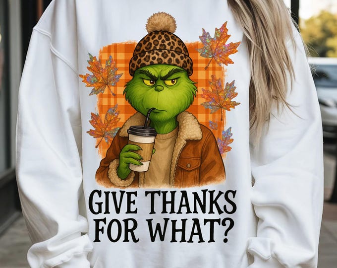 Parody Green monster-Inspired Crewneck Sweatshirt, Cozy Fall Apparel, Perfect for Thanksgiving and Holiday Parties, Gift for Him or Her,