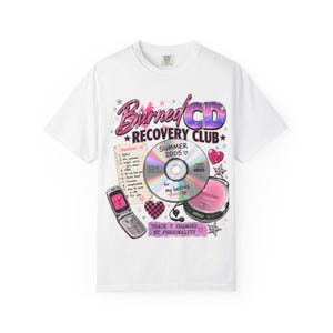 Burned CD Recovery Club Shirt | Y2K Nostalgia Graphic Tee | Summer 2005 Music Shirt