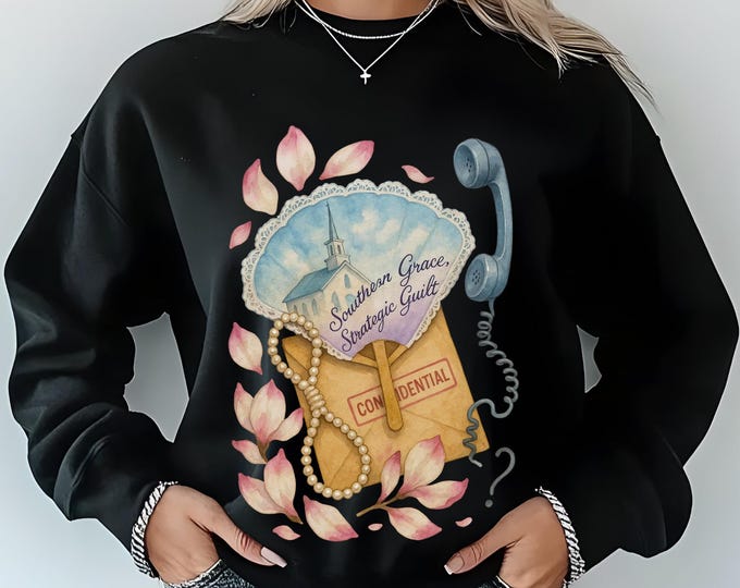 Vintage Floral Sweatshirt: Cozy Cotton-Blend Crewneck Pullover
