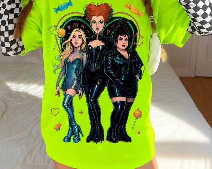 Retro Anime Witch Parody Tee: Unisex Graphic Shirt for Halloween, Fans & Everyday Wear