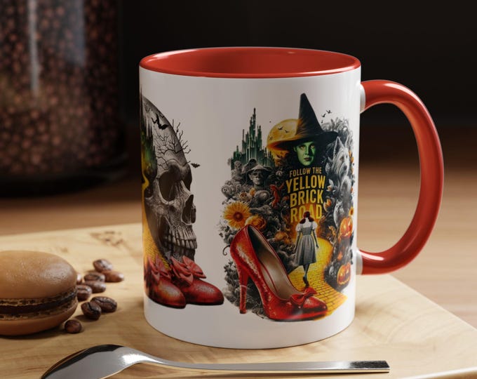 Parody Artistic Bear Accent Coffee Mug - Wilderness Gift, Adventure Lover, Cozy Home, Unique Coffee Cup, Nature Decor, Winter Themed Mug