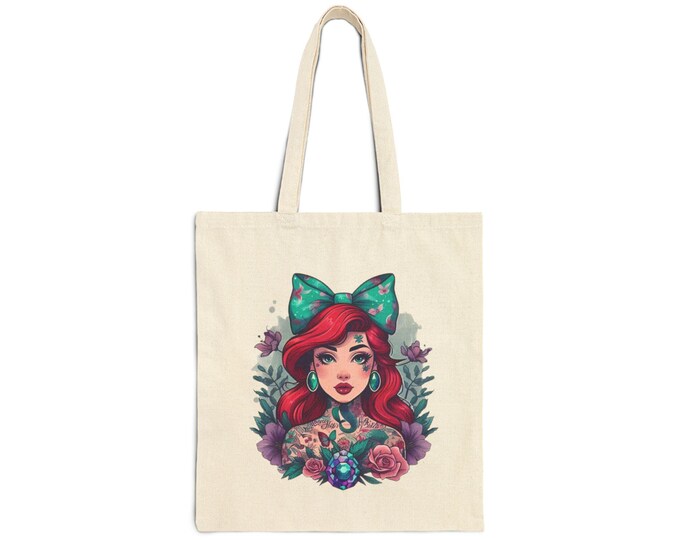 Parody Charming Floral Graphic Tote Bag, Eco-Friendly Shopping Bag, Gift for Her, Bohemian Style, Everyday Use, Unique Art Print