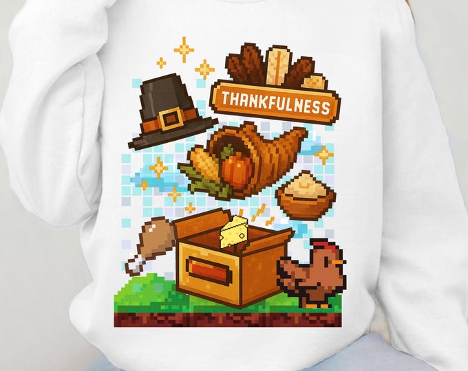 Cozy Thankfulness Crewneck Sweatshirt: Unisex Fall Apparel for Thanksgiving and Holiday Gatherings