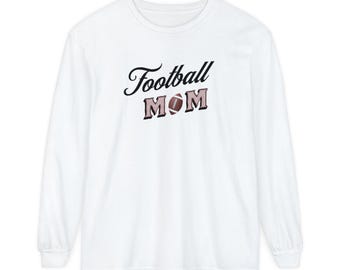 Unisex Garment-gefärbtes Langarm-T-Shirt
