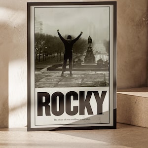 Rocky Balboa Movie Poster: Minimalist Art Print, Sylvester Stallone