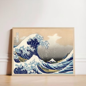 The Great Wave, Great Wave off Kanagawa Print, Ukiyo e Art Japanese Posters, Katsushika Hokusai Print