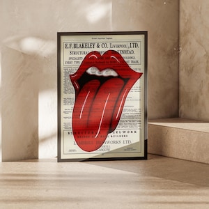 Rolling Stones Poster: Vintage Rock Music Print