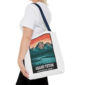 Grand Teton Nationalpark Einkaufstasche | Wyoming Mountain Tasche | Outdoor Abenteuer Geschenk