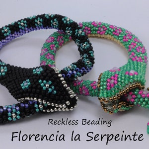 TUTORIAL: Florencia la Serpeinte serpiente crochet con cuentas