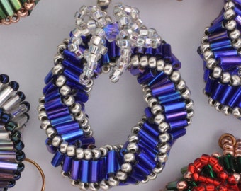 Beaded Mini Wreath Earrings Tutorial