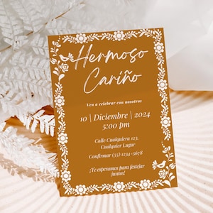 Hermoso Carino Invitation Cielito Lindo Invitation Editable Template Mexican Talavera Baby Shower Birthday English & Spanish Template