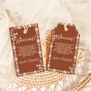 Etichette per bomboniere digitali Cielito Lindo, design personalizzabile per etichette regalo Talavera, download immediato di celebrazioni per feste messicane in inglese e spagnolo