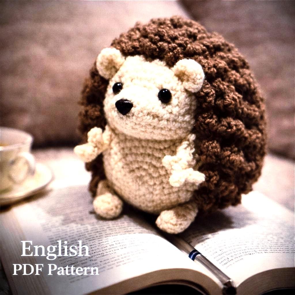 凛*.様 あみぐるみ★ハリネズミくん★ハンドメイド ハリネズミのかぎ針編みパターン｜あみぐるみぬいぐるみ（PDF