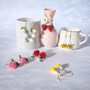 Micro Crochet Earrings – Delicate Handmade Jewelry, Lightweight & Elegant
