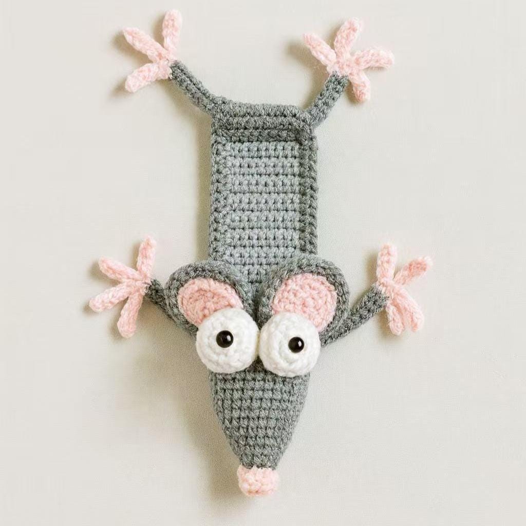 39 Mouse Crochet Patterns: Cute, Giftable Designs for Confident Beginners and More 17 Crochet Mouse Bookmark