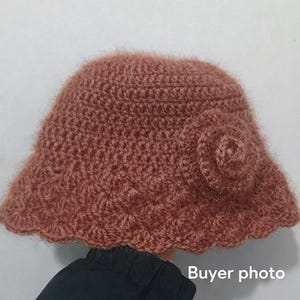 Crochet Bucket Hat Pattern PDF | Scallop Edge Sun Hat (Digital Download) image 5
