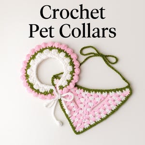 Crochet Pet Bonnet & Bandana Pattern | Small Dog, Cat Costume (PDF Download)