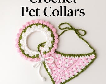 Molde de gorro e bandana de crochê para animais de estimação | Fantasia para cães e gatos de pequeno porte (Download em PDF)