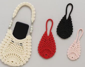 Crochet Fishbone Bag Pattern | DIY Phone Pouch PDF