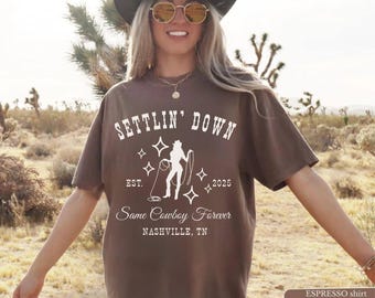 Cowgirl Bachelorette Party Shirt: Last Rodeo, Same Cowboy Forever