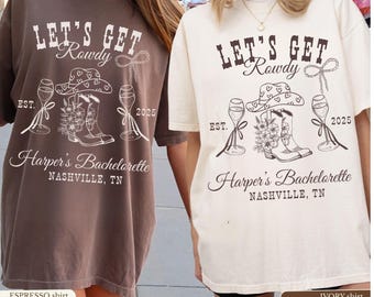 Last Rodeo Bachelorette Shirt: Custom Cowgirl Party, Nashville Bridal Gift