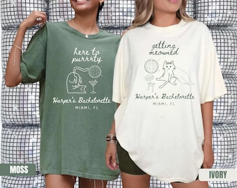 Getting Meowied Bachelorette Shirt: Cat Lover Bridal Party Tee