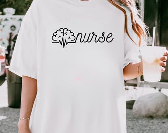 Neuro Nurse Shirt: Comfort Colors Cotton Tee, Neurology Nursing Student Gift