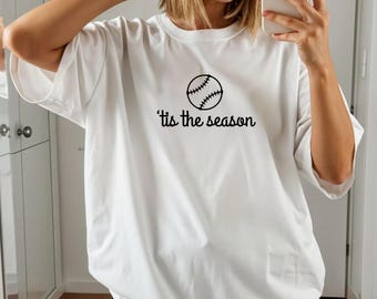 Tis the Season Baseball Tee: Comfort Colors Game Day Shirt