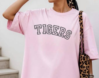 Vintage Tigers Comfort Colors Shirt: Game Day College Tee