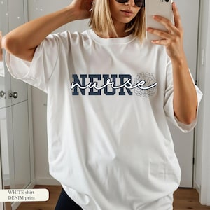 Neuro Nurse Shirt: Comfort Colors Cotton Tee or Fleece Sweatshirt