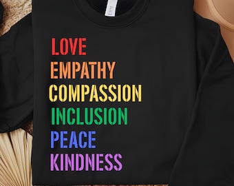 Love Empathy Kindness SVG: Unity Design for Shirts, Art (PNG Download)