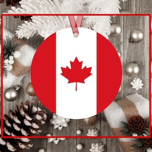 Canada flag ornament / Car hanger / keepsake / bauble
