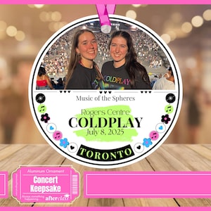 Personalized Concert Photo Ornament: Custom Music Keepsake.